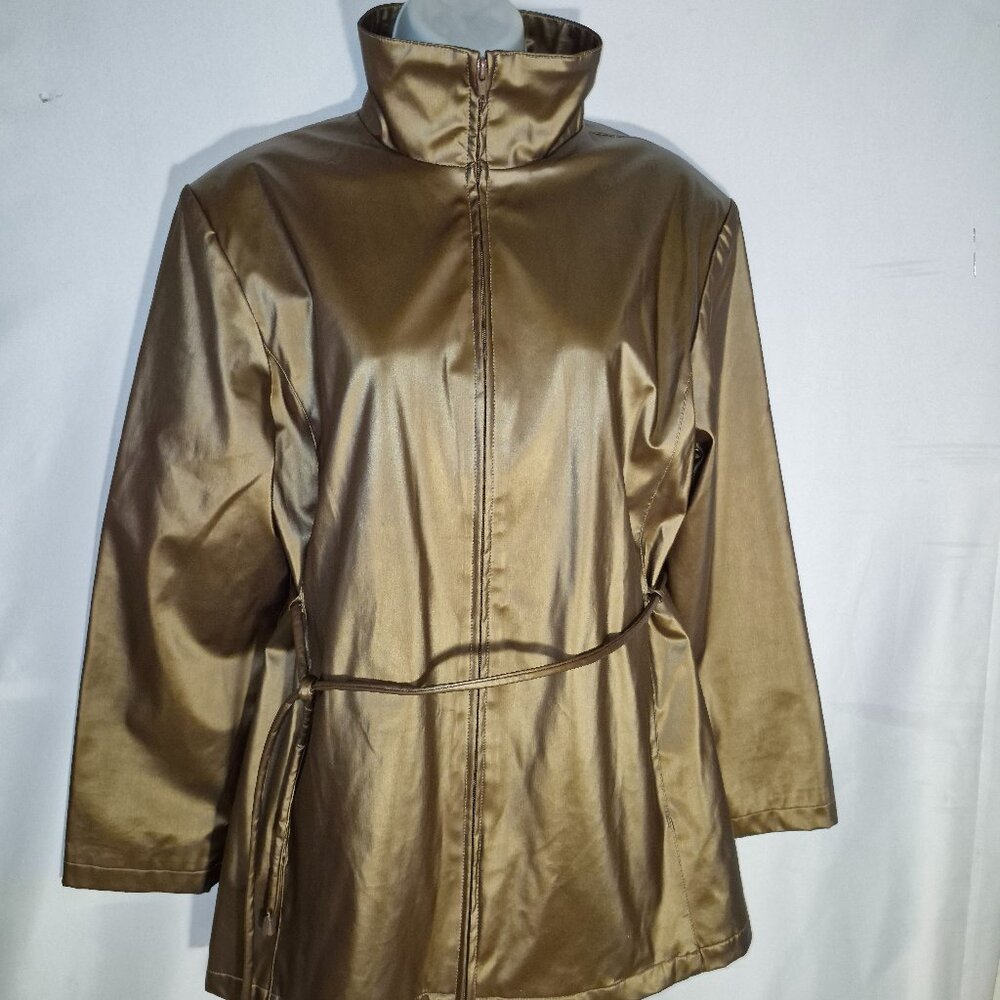 Basic Editions Stunning Gold Jacket, Lined, In Si… - image 8